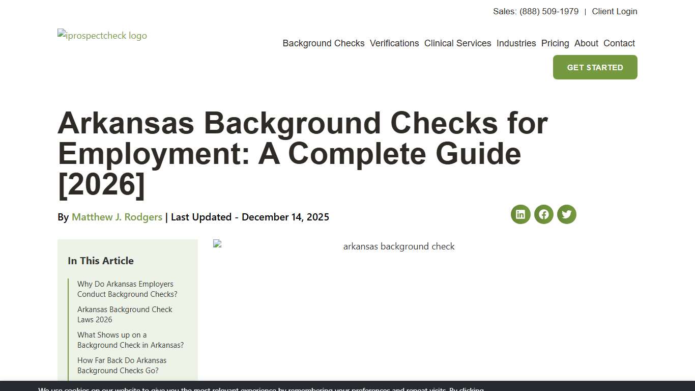 Arkansas Background Checks for Employment: A Complete Guide [2026]